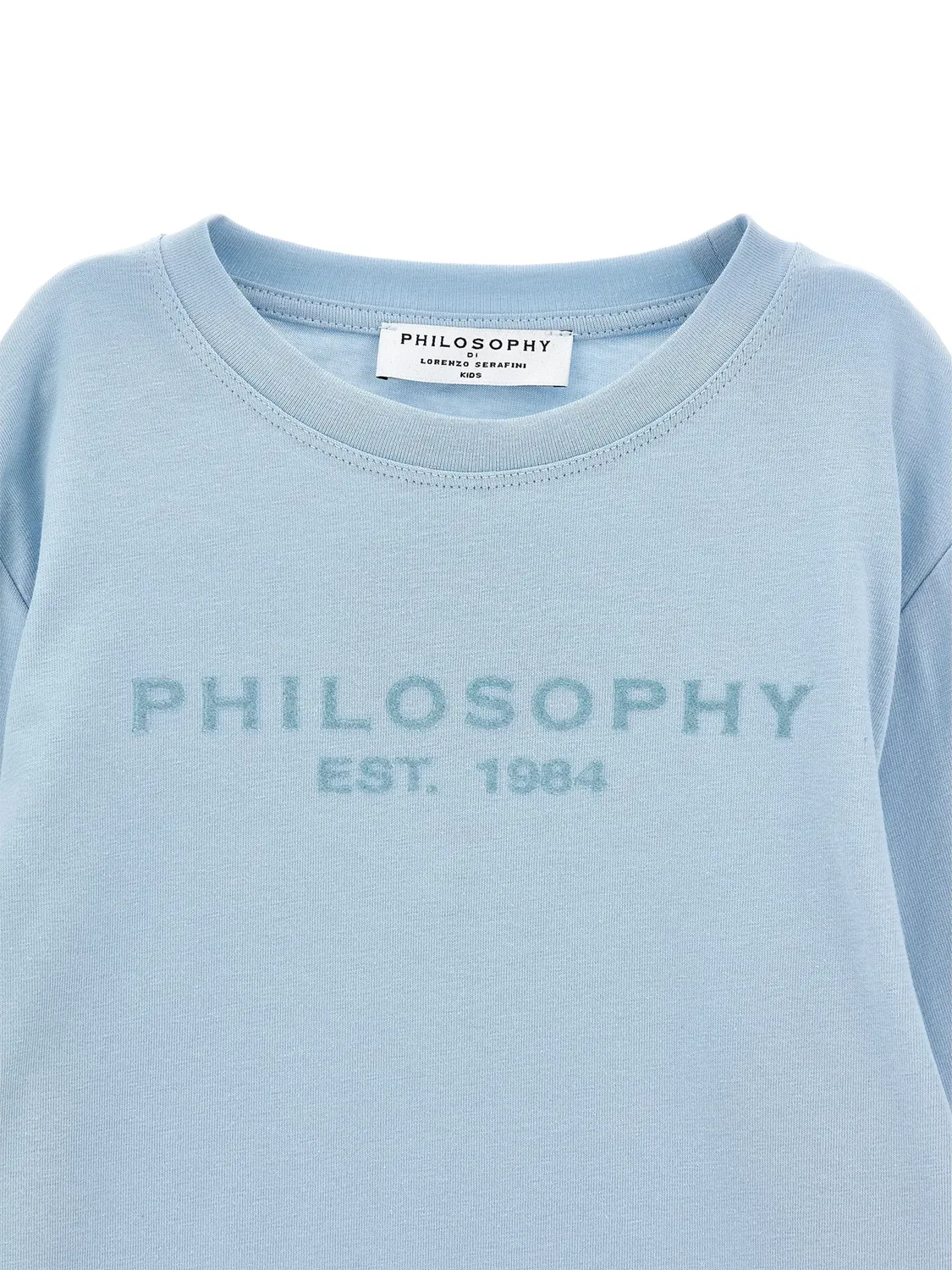Свитер с логотипом Philosophy Di Lorenzo Serafini Kids, синий — фото 3