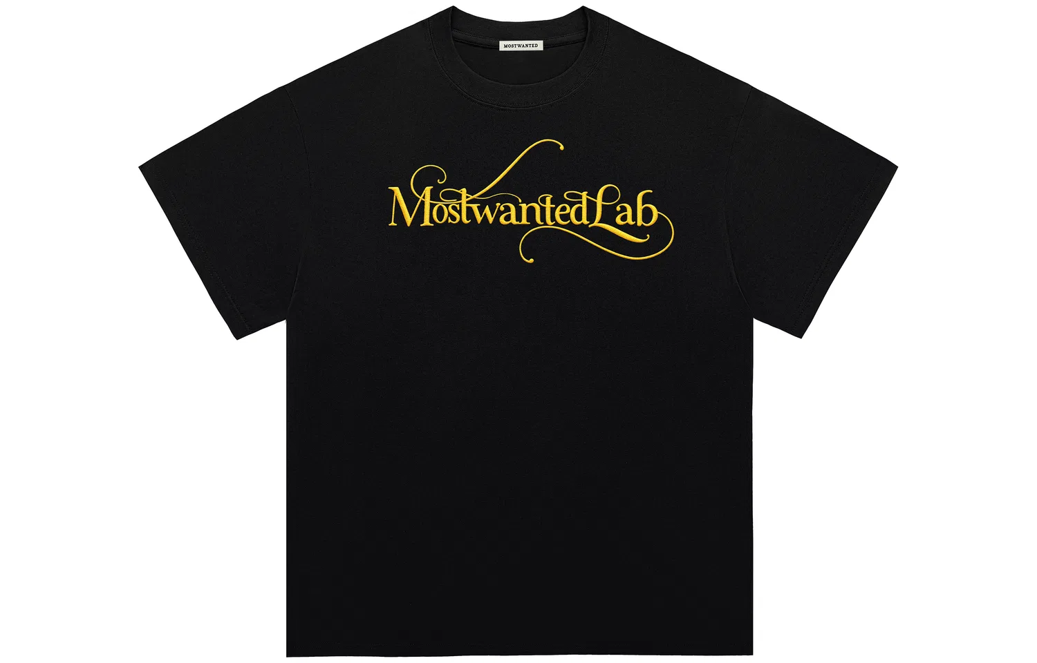 Детская футболка с вышивкой American Retro Signature Letter Logo 100% хлопок, MostwantedLab, Navy Blue — фото 3