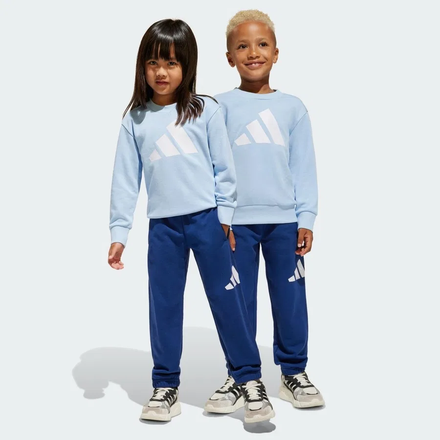 Спортивный комплект из джоггеров и фуфайки с длинным рукавом adidas Essentials Joggers Set, Сине-белый