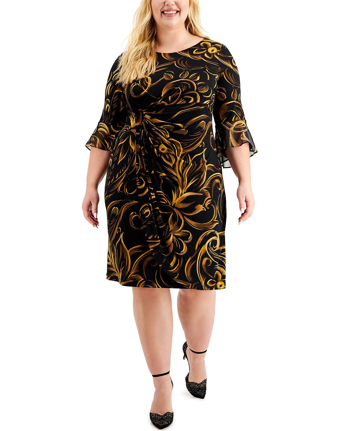 

Платье больших размеров с язычком сбоку Connected