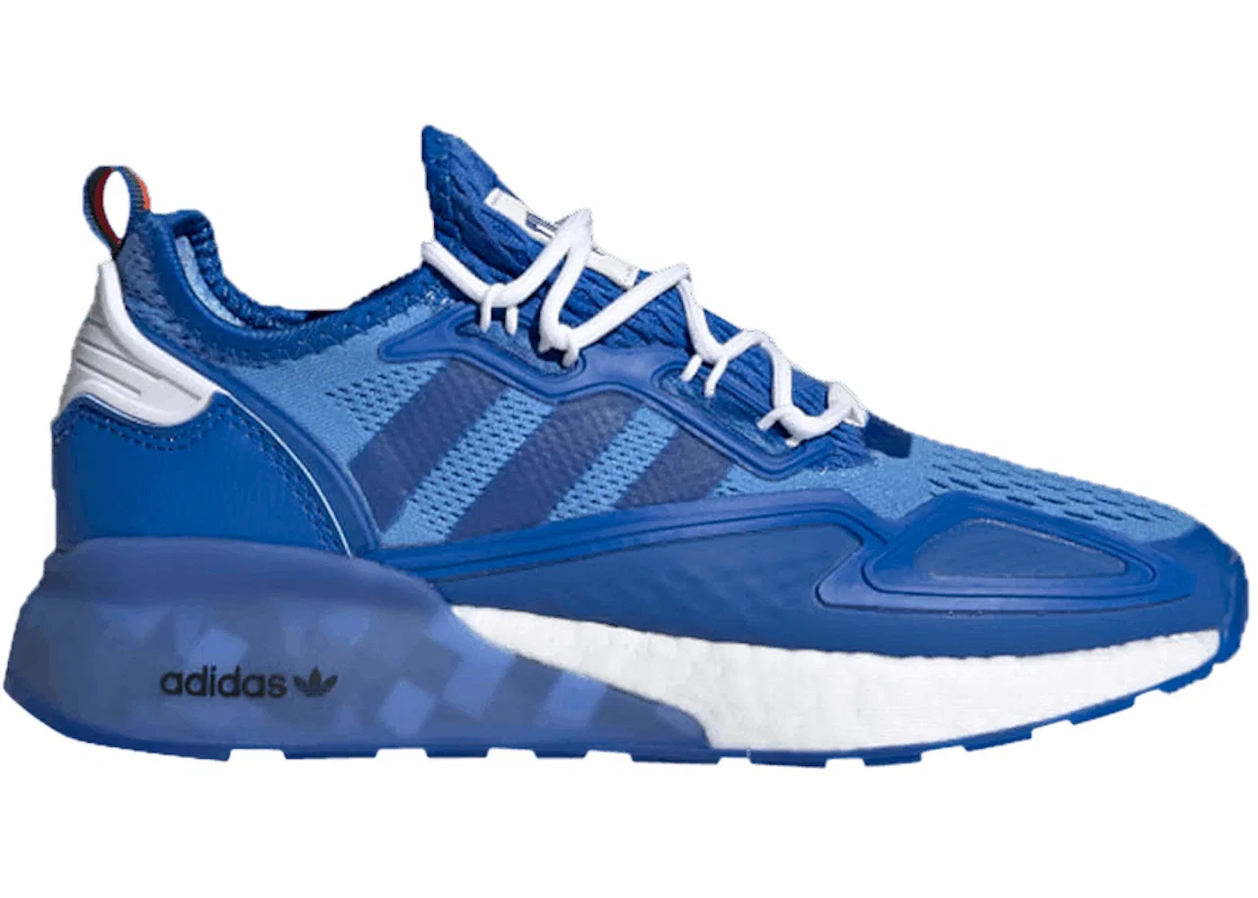 Детские кроссовки Lifestyle Adidas ZX 2K Boost, Blue/Cloud White/Collegiate Green