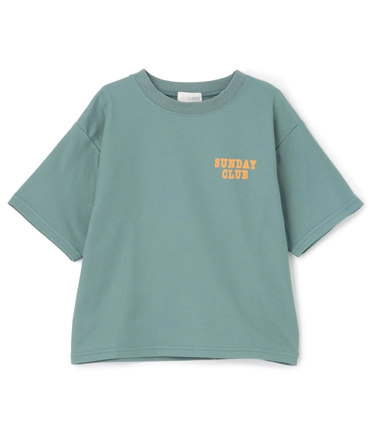 Детская футболка с принтом на спине, модель Dry Mesh, b・ROOM, Light Grey — фото 4