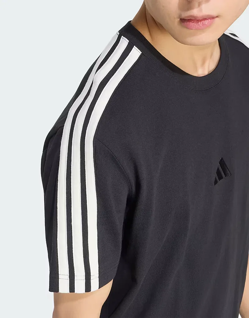 Футболка Kit 3-Stripes Regular Adidas Performance, Black Off White — фото 4