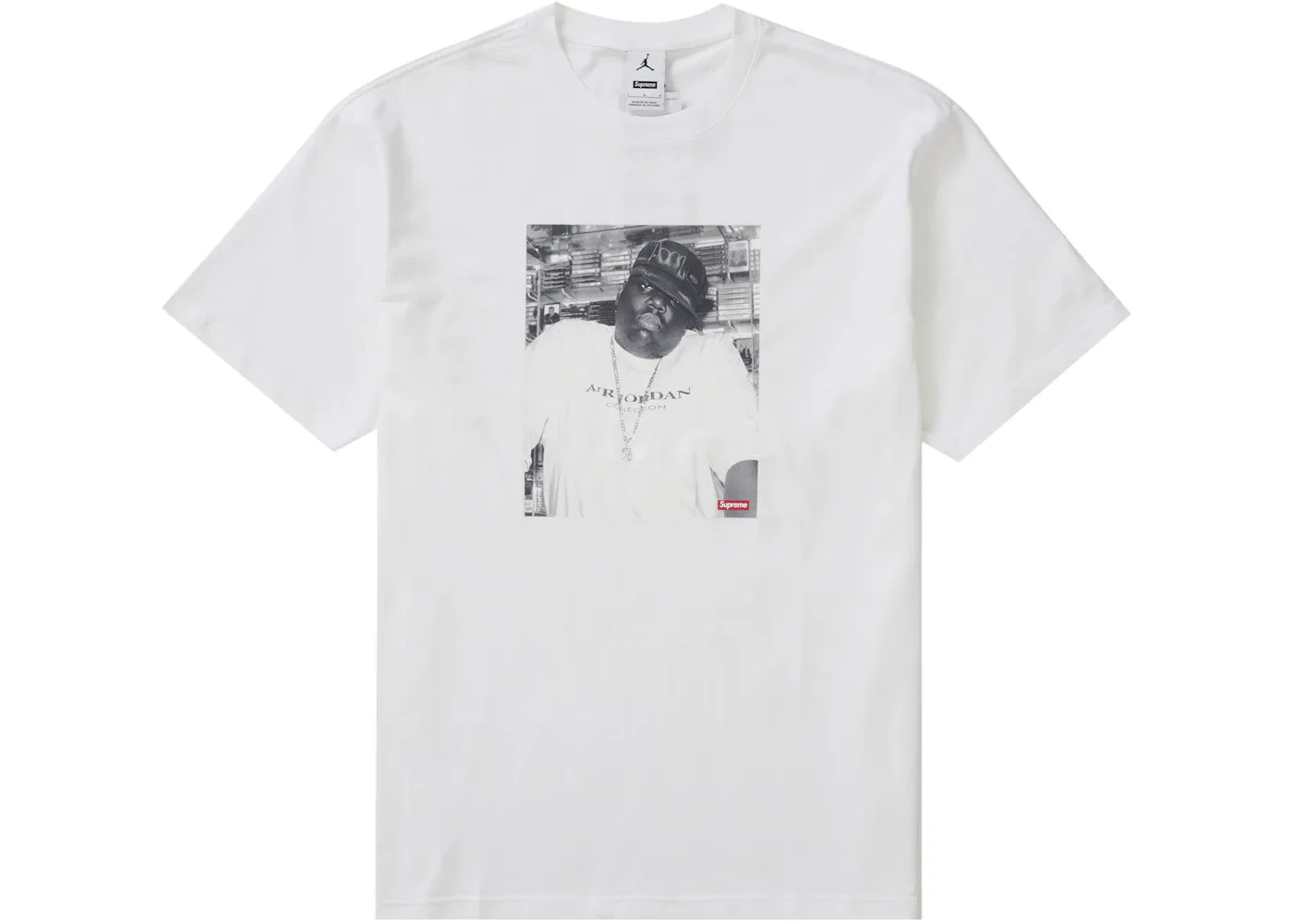 Мужская футболка с принтом Jordan Biggie Supreme, White