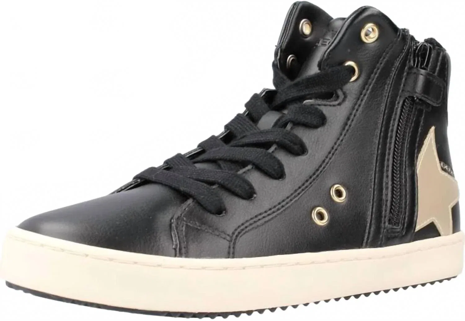 Детские кроссовки высокие Geox Kalispera, Black/Platinum