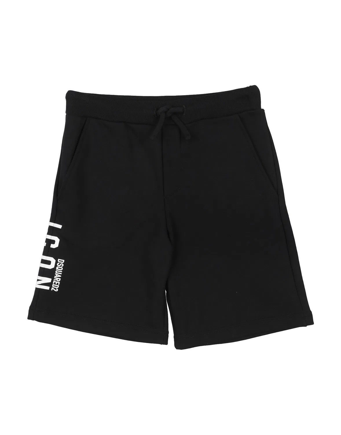 Подростковые шорты с принтом Dsquared2, черный