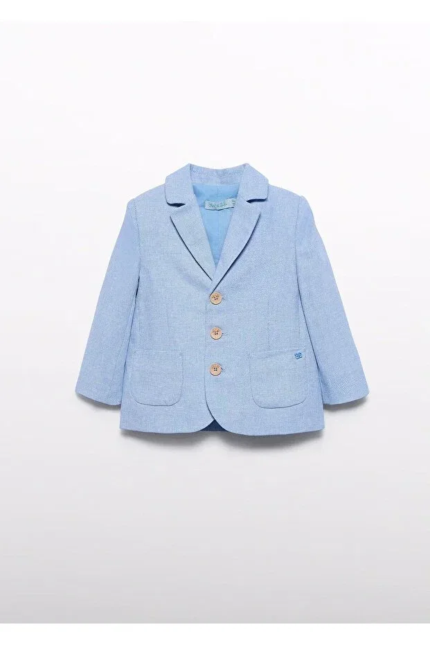 Детский жакет для девочек хлопковый Abel & Lula, Blue — фото 2