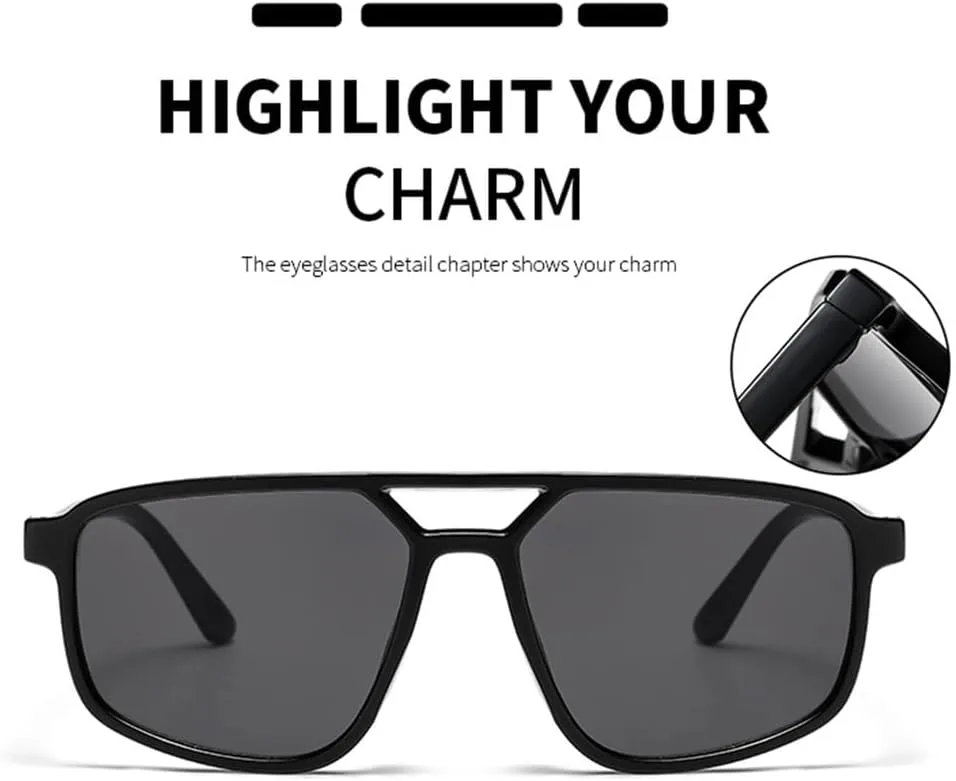 

Солнцезащитные очки UV400 для мужчин и женщин | Маленькая оправа с двойной перемычкой | Для вождения и занятий спортом на открытом воздухе generic, Leopard