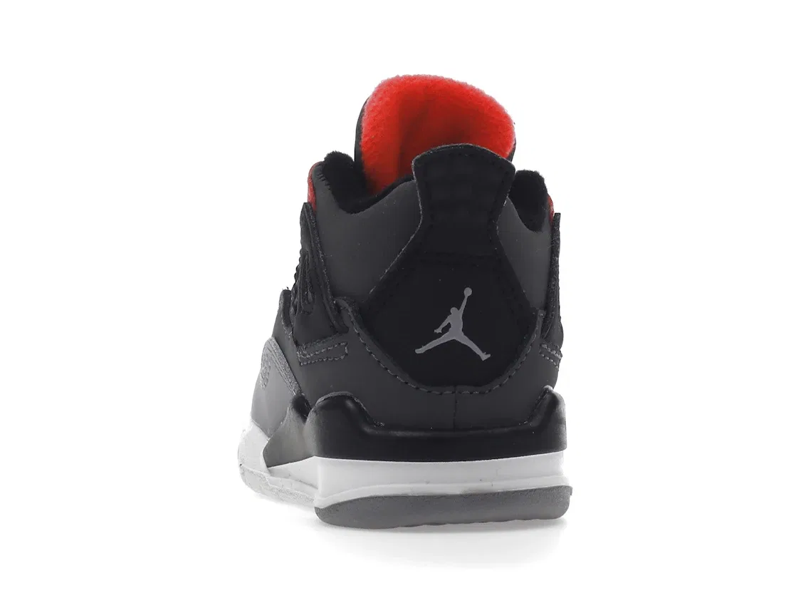 Детское кроссовки Lifestyle Jordan 4 Retro Infrared, Dark Grey/Infrared 23-Black-Cement Grey — фото 4
