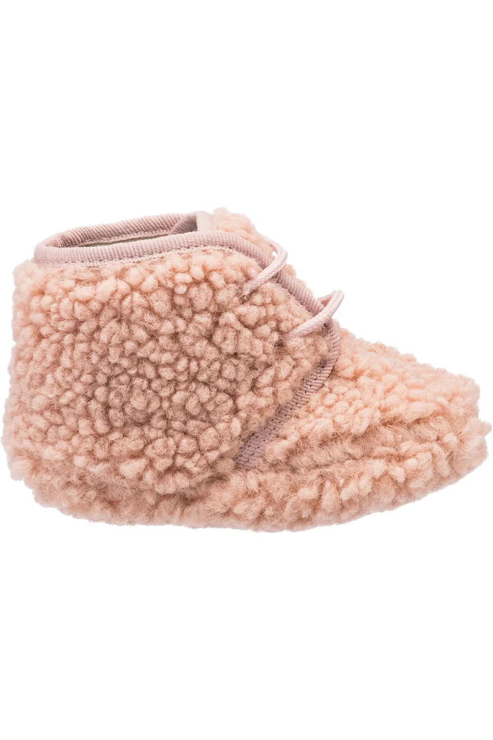 Пинетки для малышей на мягкой подошве Faux Shearling Bootie Elephantito, розовый — фото 2