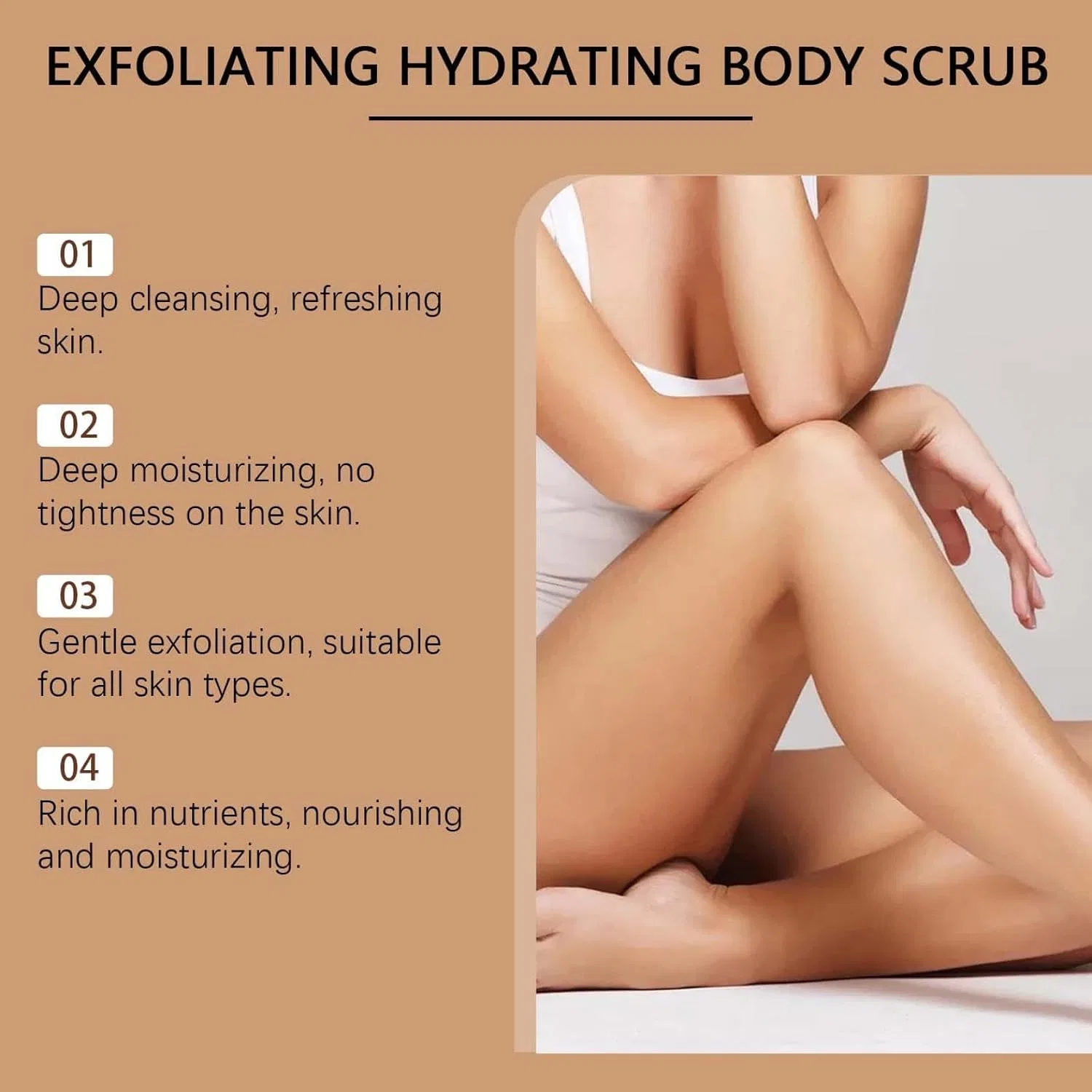 Скраб для тела и лица Vanilla Body Scrub, 150 г, 1 шт Generic — фото 3