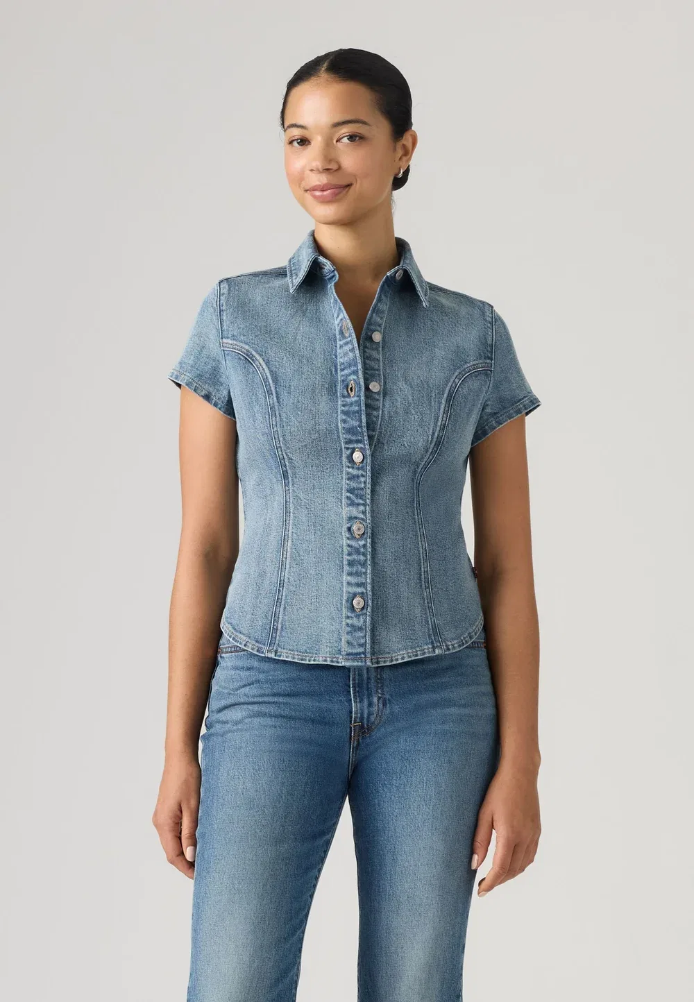 Узкая блузка на пуговицах Levi'S, Hazy Days — фото 2
