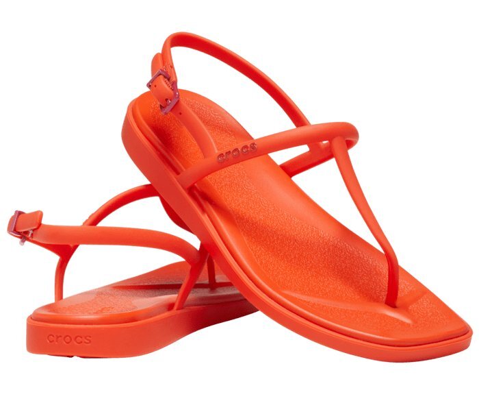 Сланцы Crocs Women's Miami Flip Thong, красный — фото 3