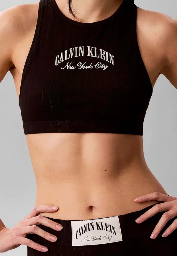 Бралетт без подкладки - бюстье Calvin Klein, черный — фото 3