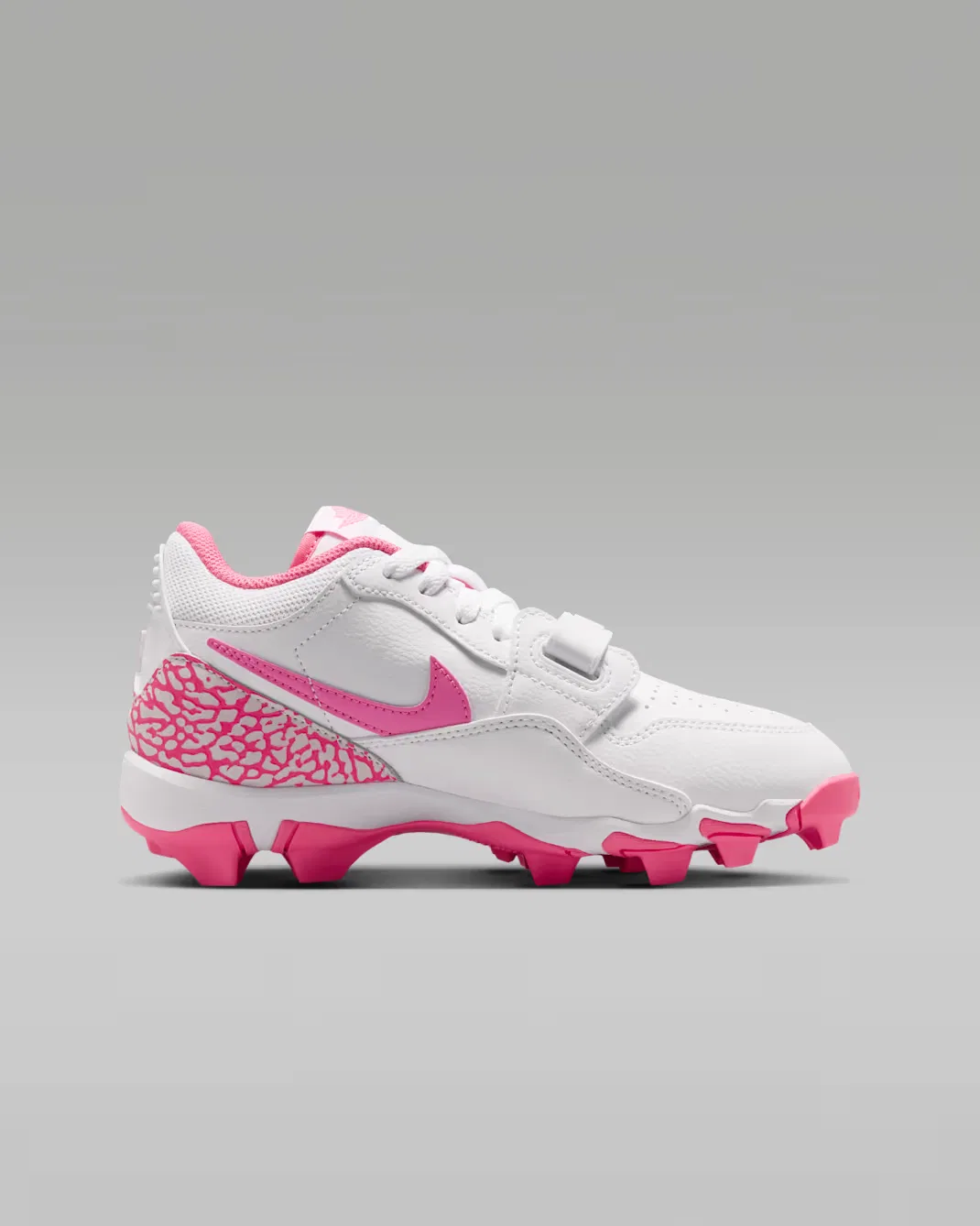 Детские бутсы для малышей и детей постарше Jordan Legacy 312 Low, White/White/White/Digital Pink — фото 3