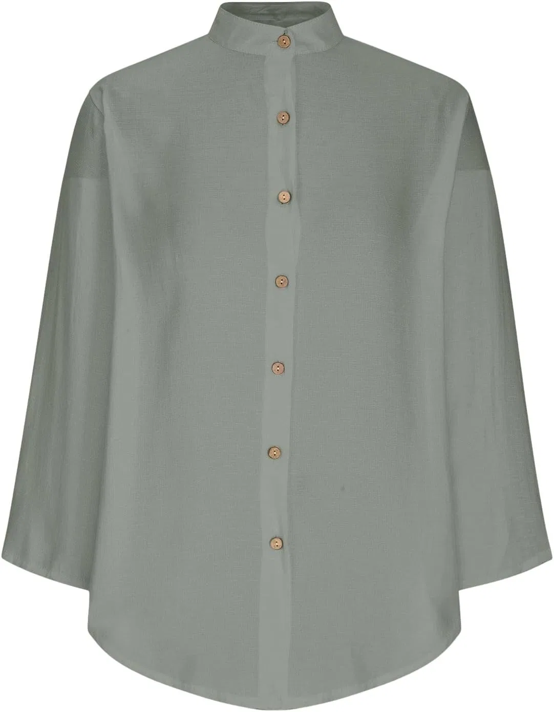 Женская свободная туника из хлопка и льна Pelang, Dark Gray — фото 3