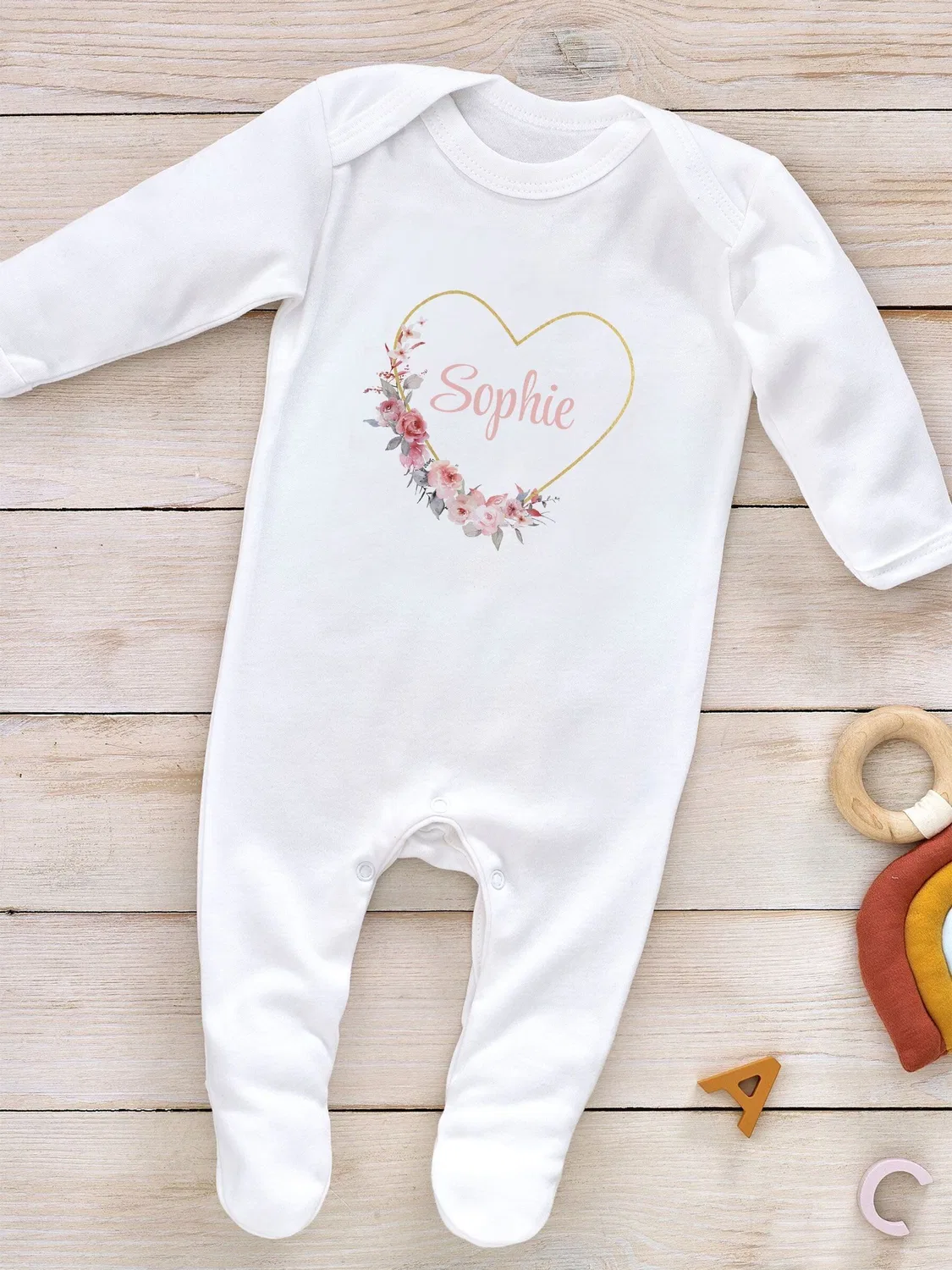 Комбинезон для сна персонализированный Little Years, белый
