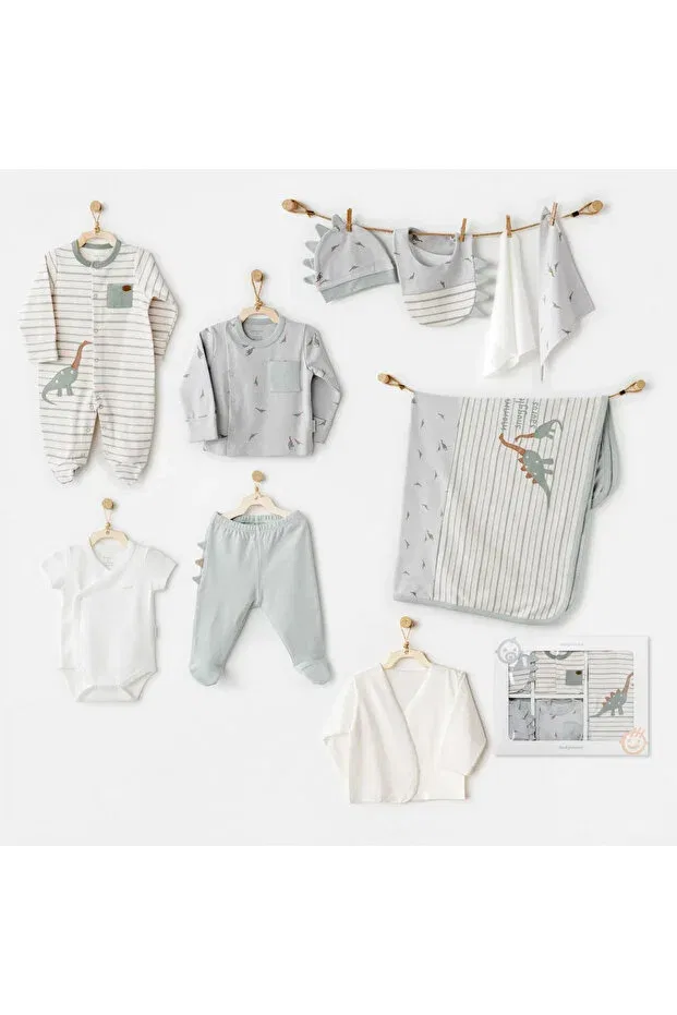 Детский комплект боди для новорожденных Mummy's Snuggle Saurus Andywawa, Green