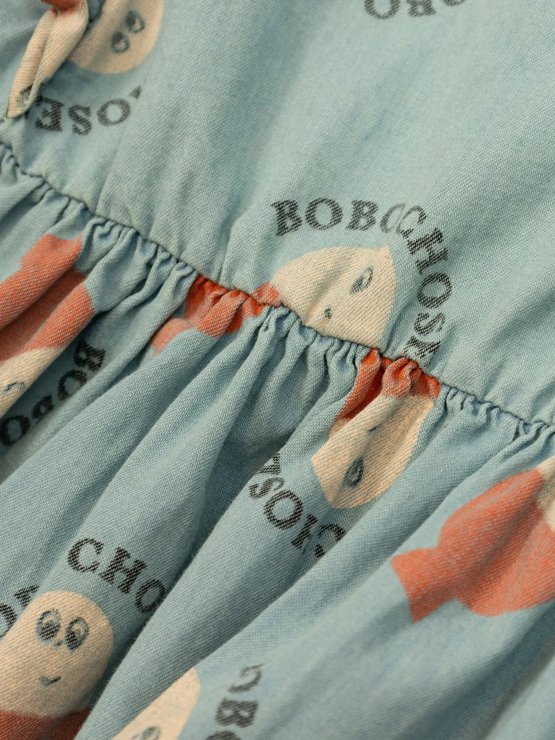 Платье из 100% хлопка Bobo Choses, синий — фото 3