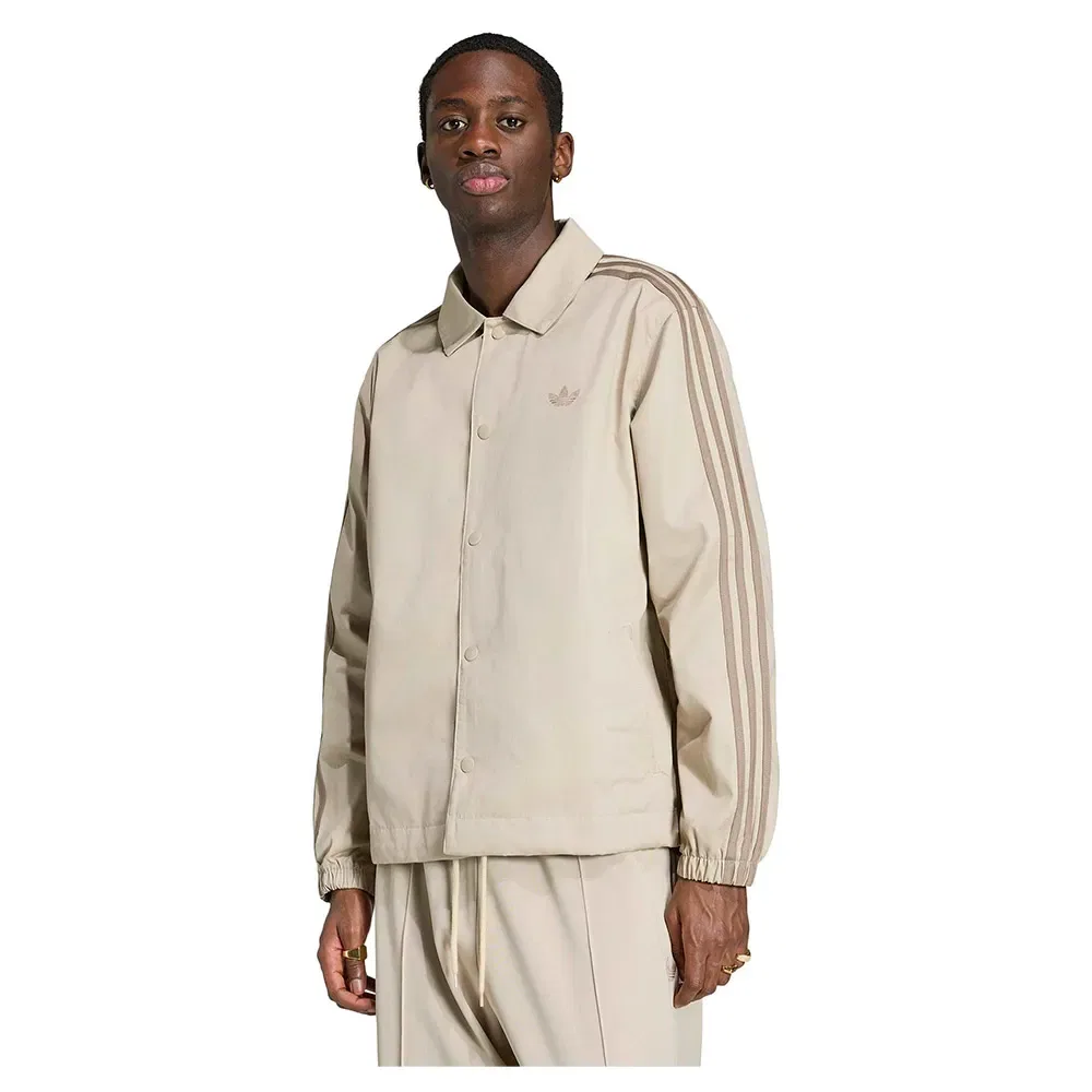 Мужская куртка свободного кроя Adicolor 3 Stripes Adidas Originals, Beige