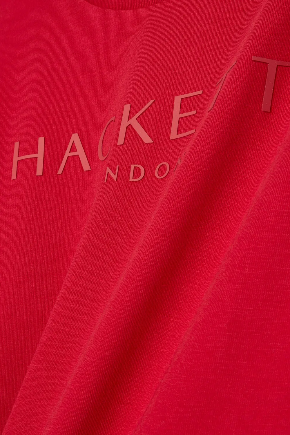 Футболка с логотипом хлопковая Hackett London, красный — фото 3