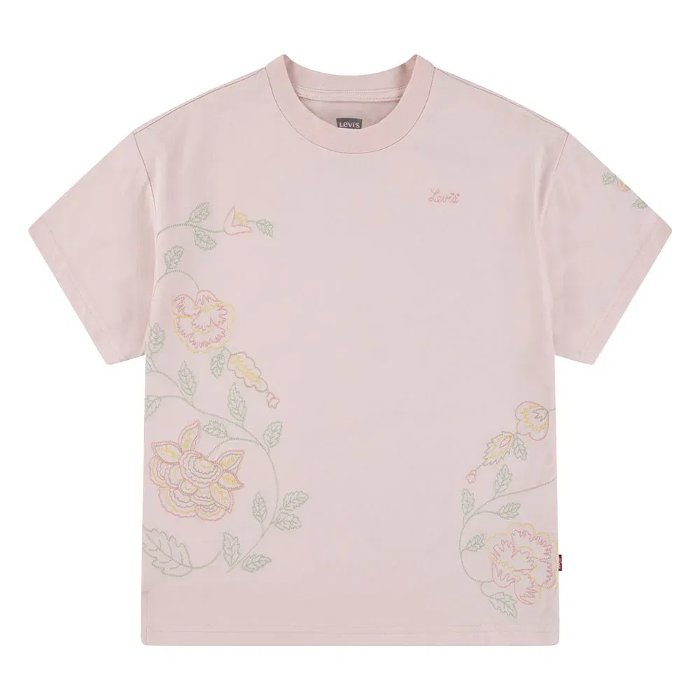 Футболка с цветочной вышивкой Oversize Levi´S, розовый