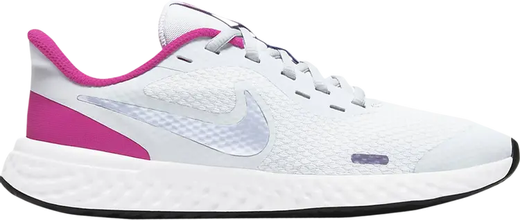 

Кроссовки Nike Revolution 5 GS 'Football Grey Fireberry', серый
