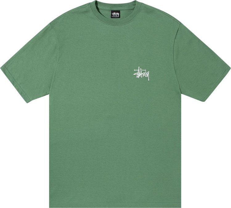 

Футболка Stussy Basic Logo Tee 'Green', зеленый