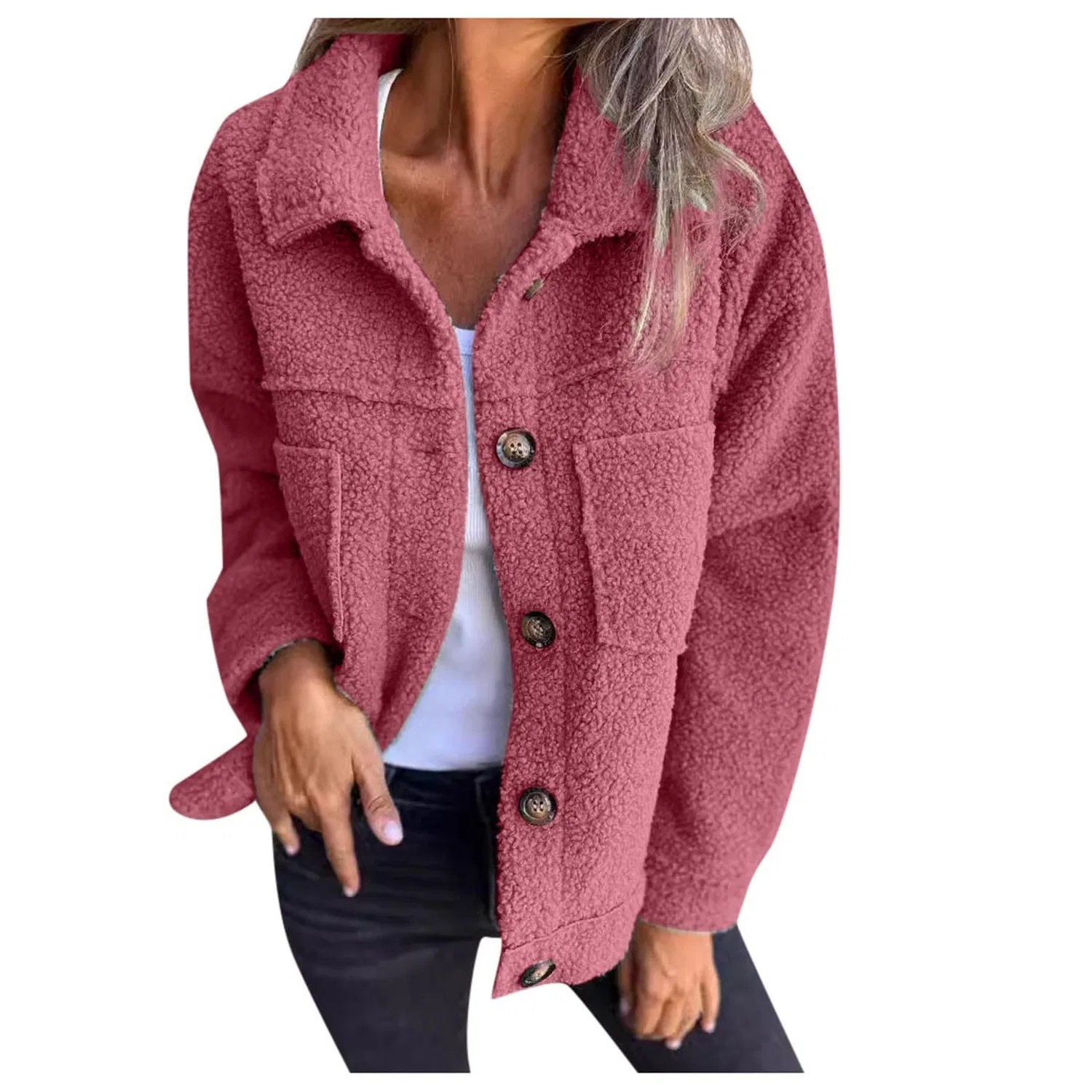 Женская куртка из вельвета с длинным рукавом, Rosa