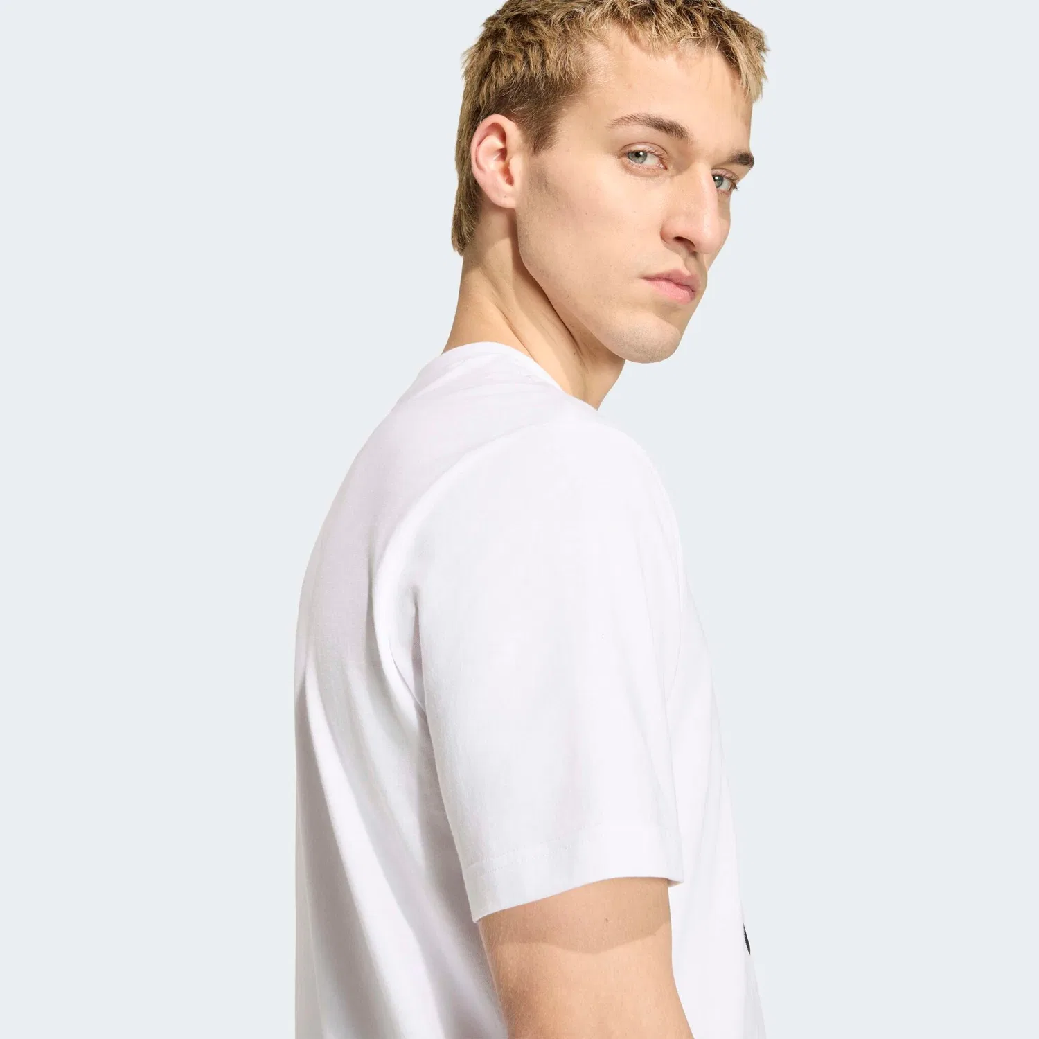 Мужская футболка с круглым вырезом и эмблемой DFB Adidas Performance, White — фото 3
