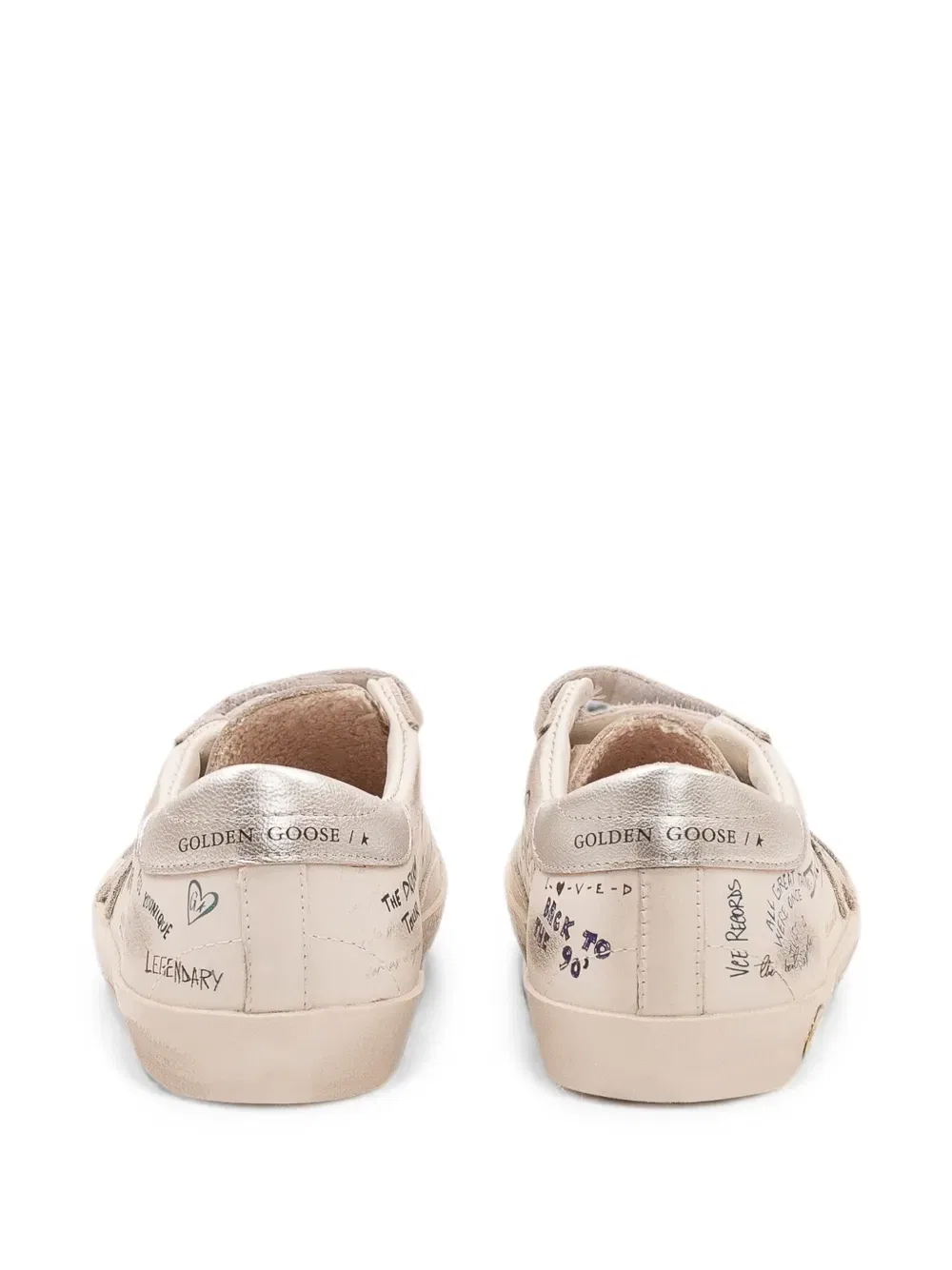 Кеды Old School Golden Goose Kids, бежевый — фото 4