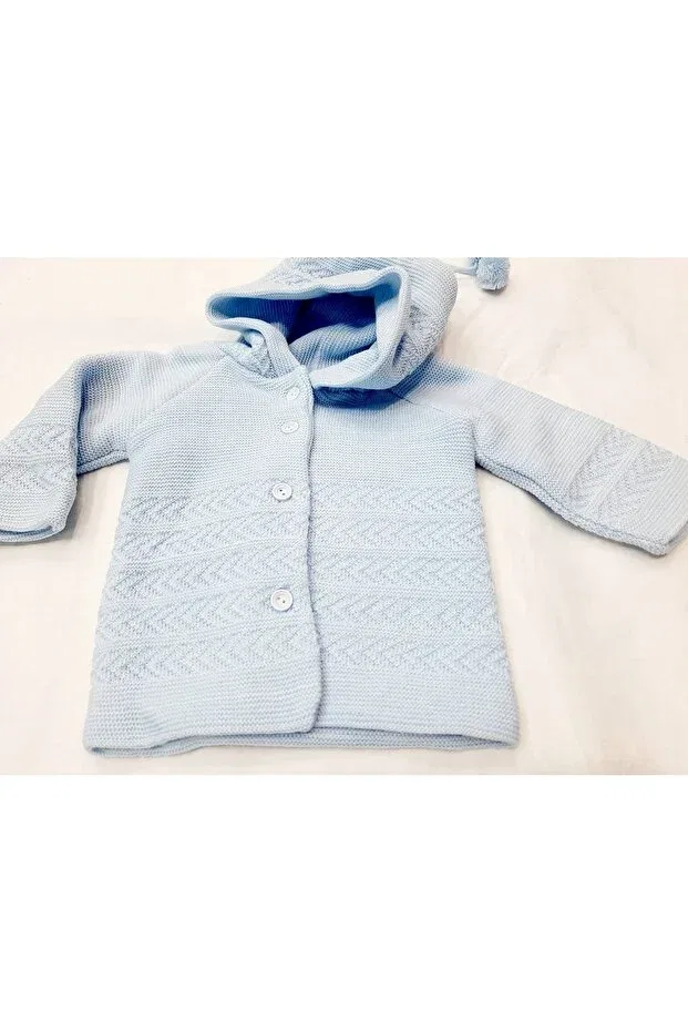 Детский кардиган для девочек трикотажный Sundan Berkay, Blue — фото 4