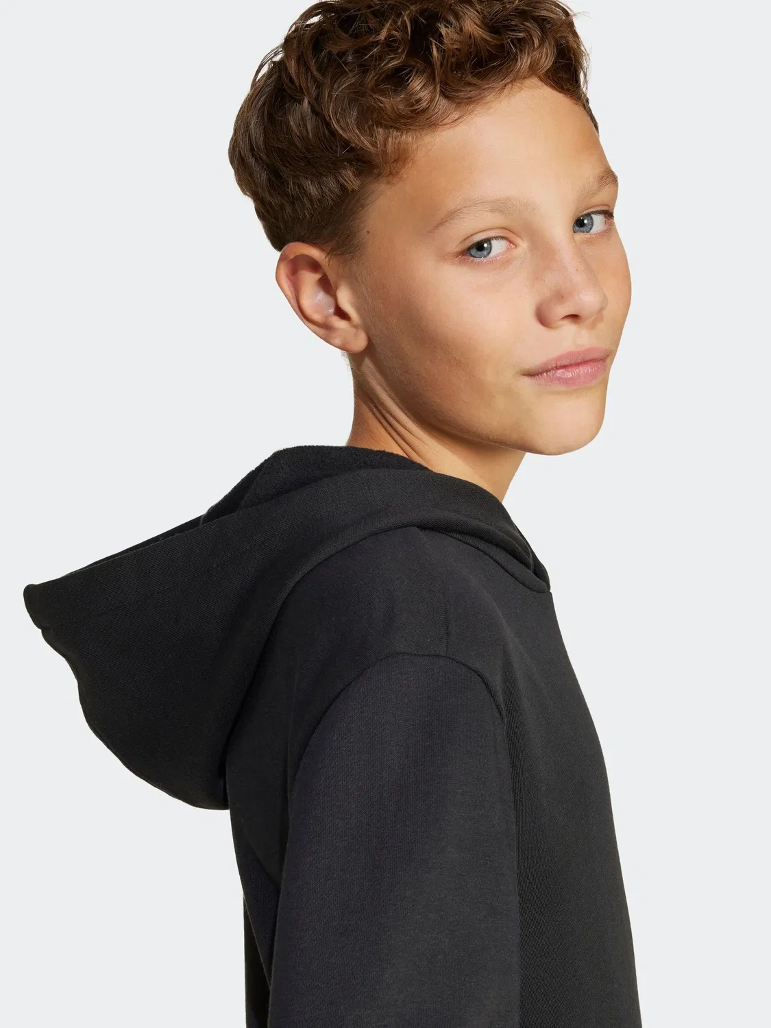 Худи adidas Black Essentials Kids, черный — фото 4