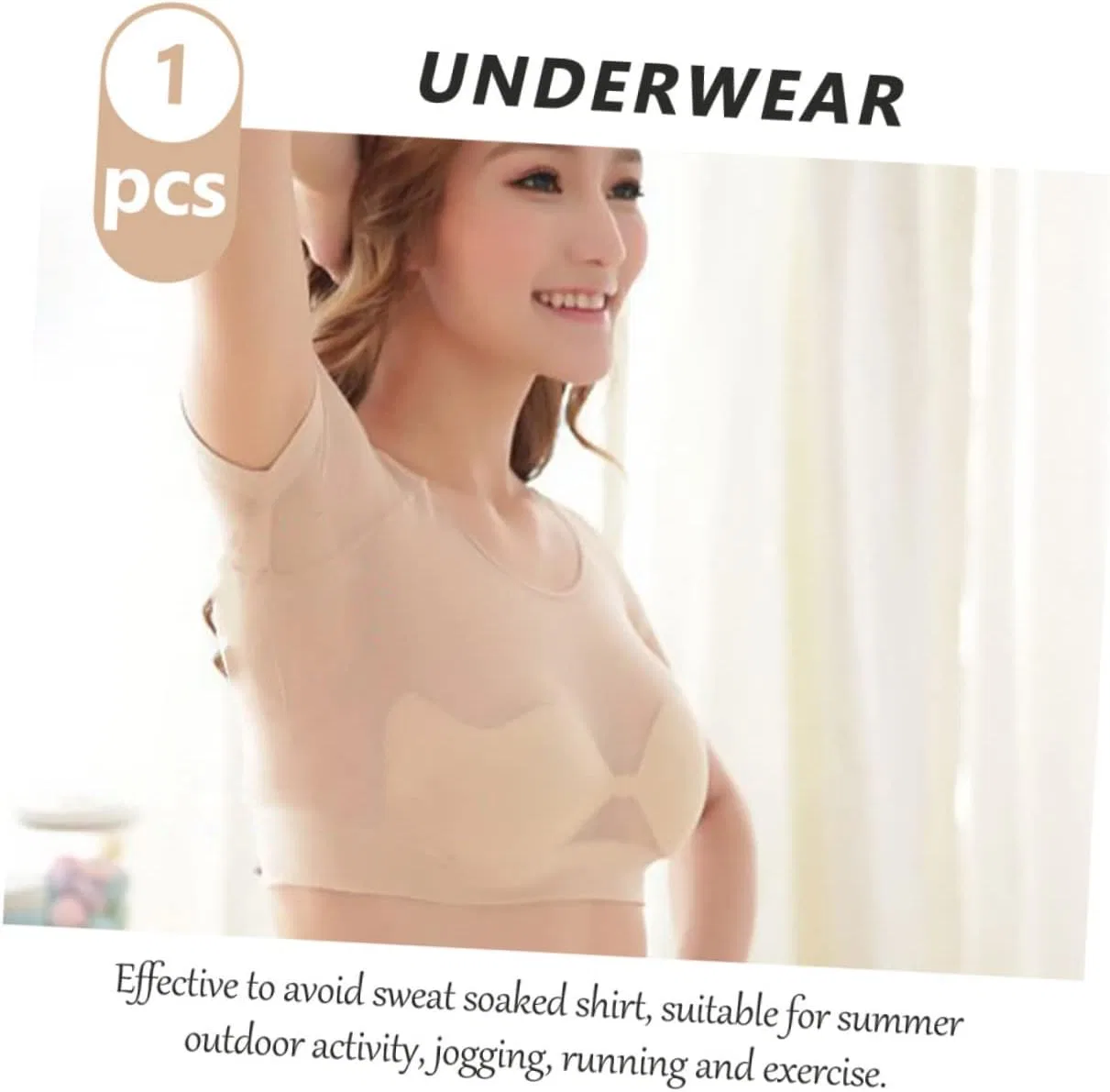 Хлопковая подмышечная прокладка, Modal, 34x27x0.1 см Generisch — фото 2