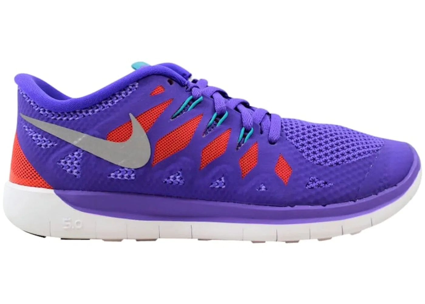 Детские кроссовки Lifestyle Nike Free 5.0, Purple Venom/Metallic Silver-Turbo Green