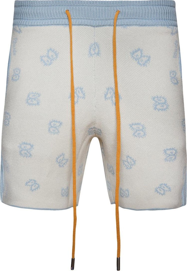 

Шорты Rhude Banco Knit Short 'Stone Blue/Ivory', синий
