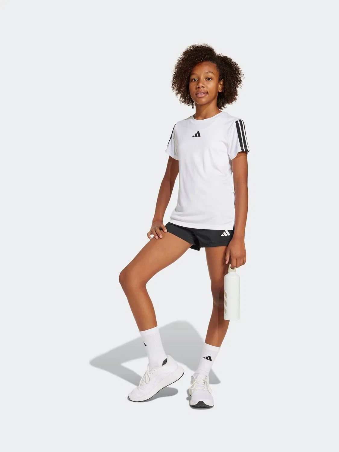 Футболка тренировочная Training Essentials 3-Stripes adidas, белый — фото 3
