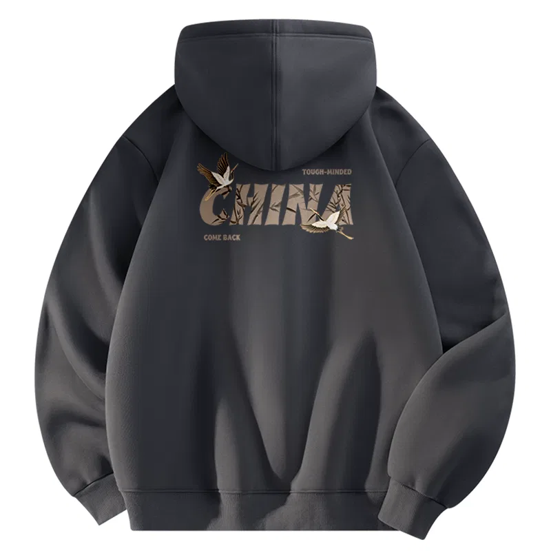 Детский худи с капюшоном Heavyweight Sherpa MINISO, Dark Gray