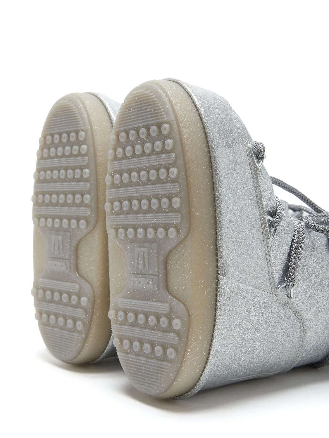 Детские Снежные Боты Icon Junior с Блестками Moon Boot, серебристый — фото 3
