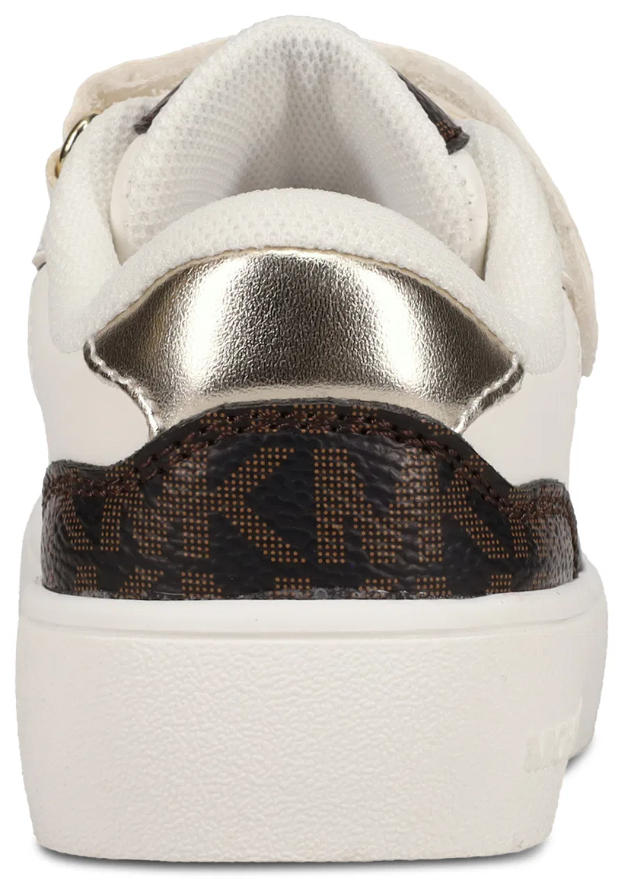Кроссовки для девочек Jem Rumi Michael Kors, цвет White/Brown Monogram — фото 3
