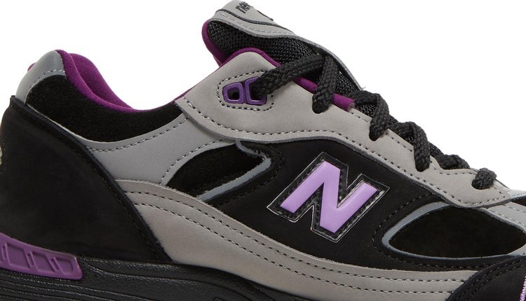 Кроссовки New Balance Stray Rats x Wmns 991 Made In England 'Black Purple', черный — фото 3