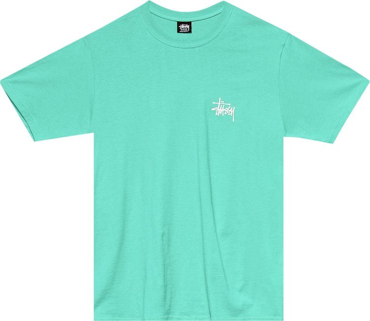 

Футболка Stussy Basic Tee 'Green', зеленый