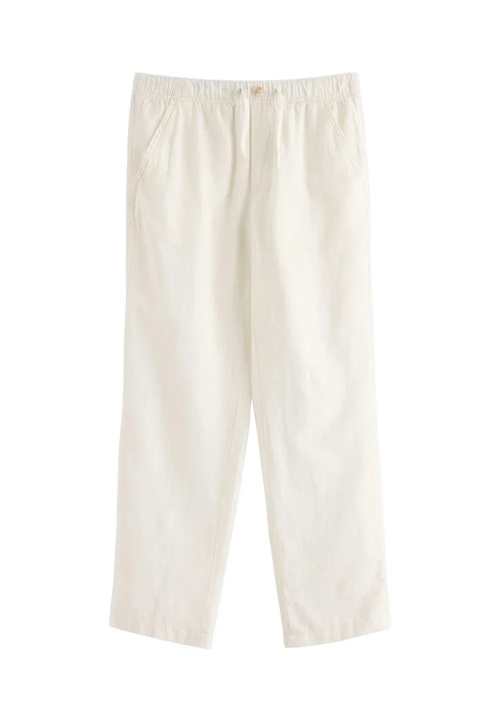 Брюки из смешанного волокна Lindex, Off White — фото 4