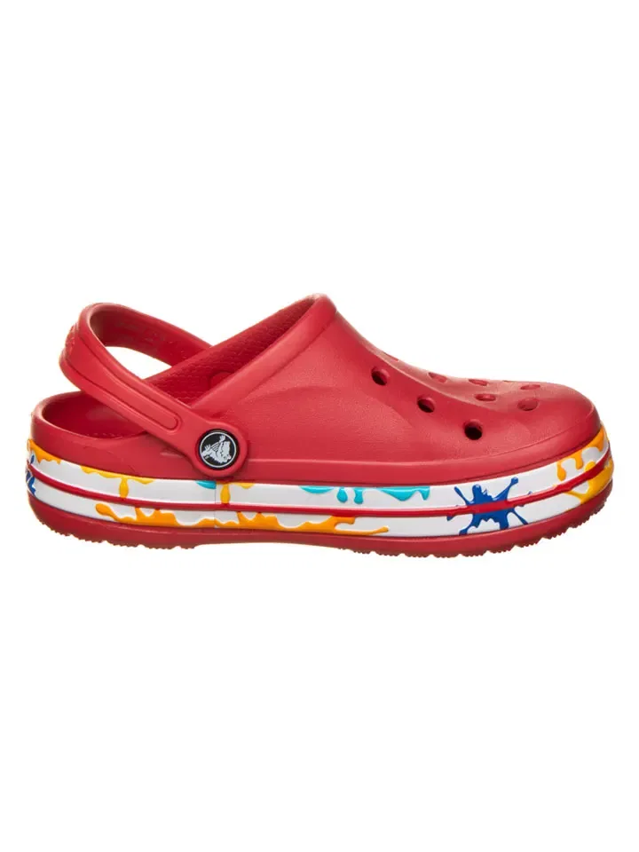 Сабо с принтом Bayaband Paint Splash Crocs, красный — фото 2