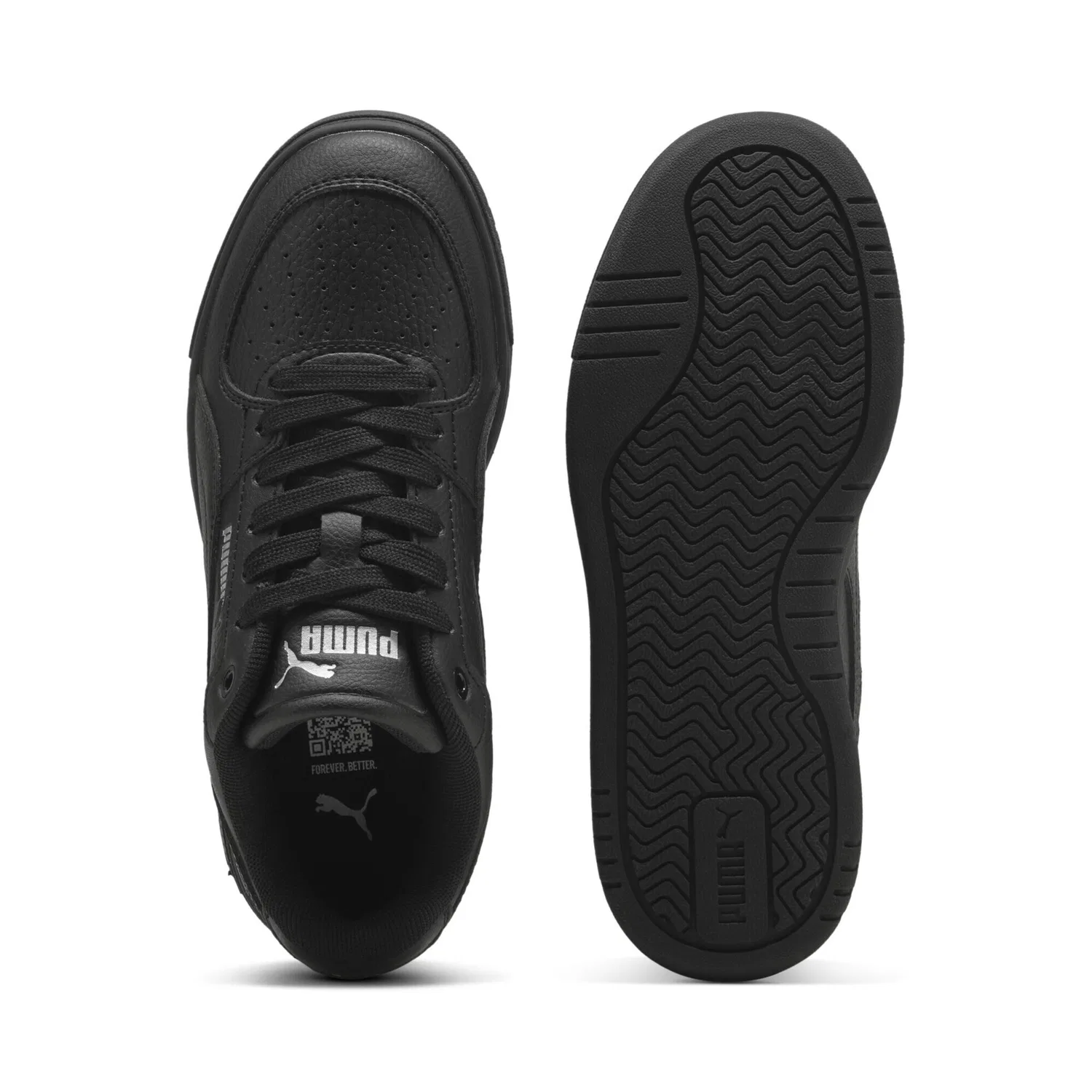 Детские кроссовки с ретро-дизайном Caven III PUMA, Black Silver Metallic — фото 4