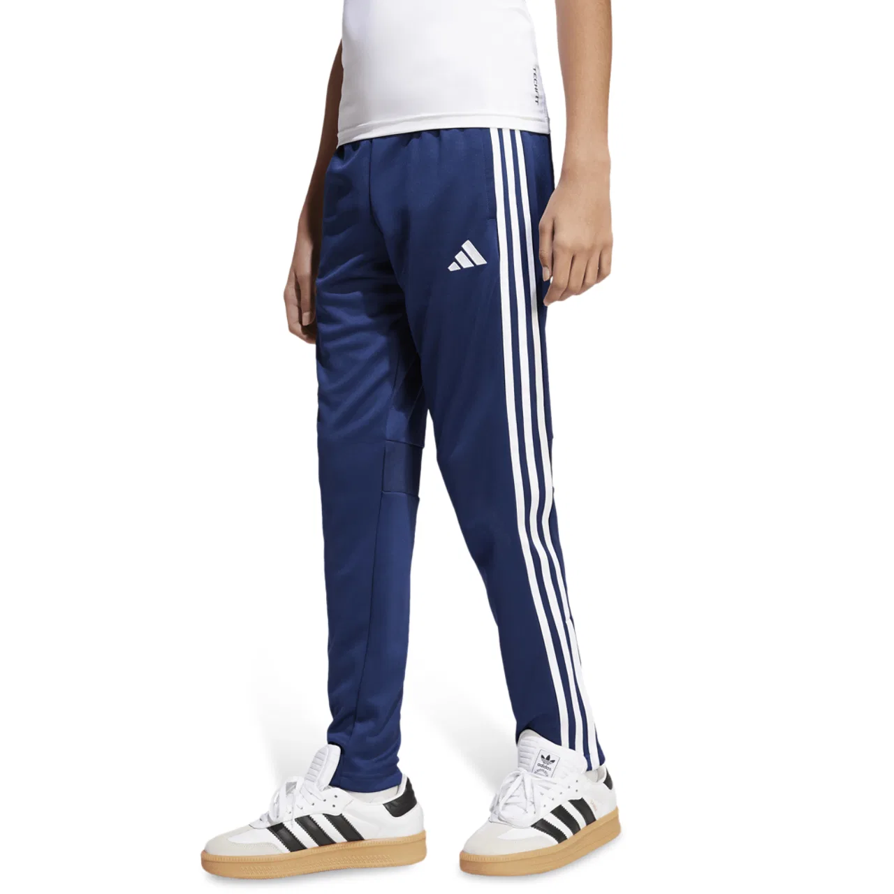 Брюки тренировочные для мальчиков Tiro 25 Essentials Adidas, цвет Team Navy Blue/White