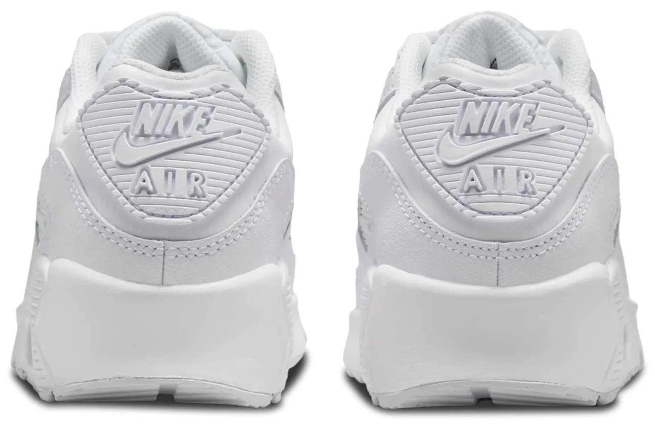 Кроссовки для мальчиков Nike Air Max 90, цвет White/White/Metallic Silver — фото 3
