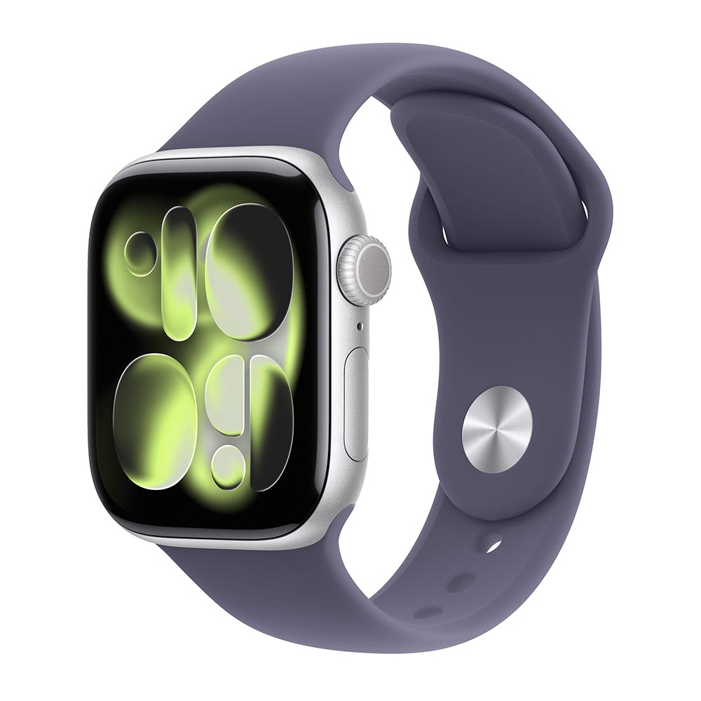 

Умные часы Apple Watch Series 11 (GPS), 42 мм, Silver Aluminum Case/Purple Fog Sport Band - M/L, Серебристый, Умные часы Apple Watch Series 11 (GPS), 42 мм, Silver Aluminum Case/Purple Fog Sport Band - M/L