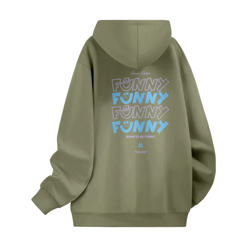 Детский свитшот Унисекс с принтом MINISO, Gray Pea Green