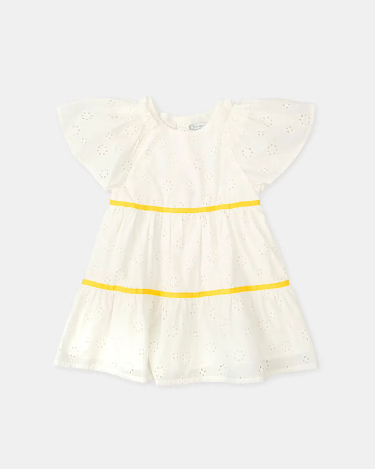 Детское платье для девочек с вышивкой Tutto Piccolo, Blanco — фото 3